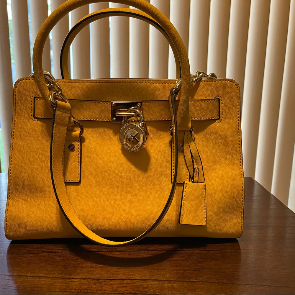 Yellow Leather Handbag